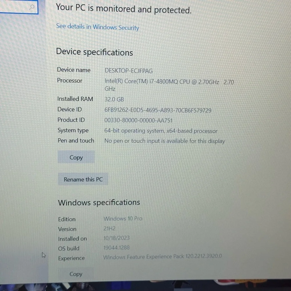 Dell Precisión Quad-Core Retro Gaming Laptop i7 (32GB Ram 256GB SSD+1TB HDD)